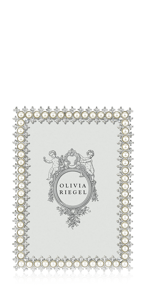 Elegant Crystal & Pearl Photo Frame - Perfect for Wedding, Anniversary, and Home Decor Gifts