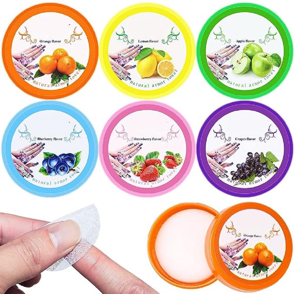 Acetone-Free Nail Polish Remover Pads - 6 Pack | Gentle & Effective Nail Paint Reducer Wipes for Quick & Easy Manicures at Home or Salon