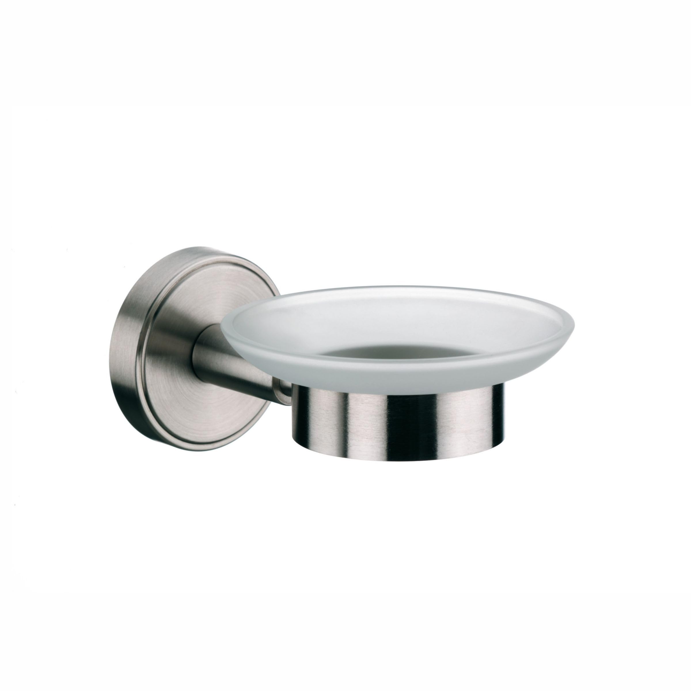 Premium Stainless Steel Soap Dish with Marble Base - 15 x 11 x 4 cm Transparent Modern Soap Holder for Bathroom, Kitchen Sink & Shower - Rustproof & Durable Design