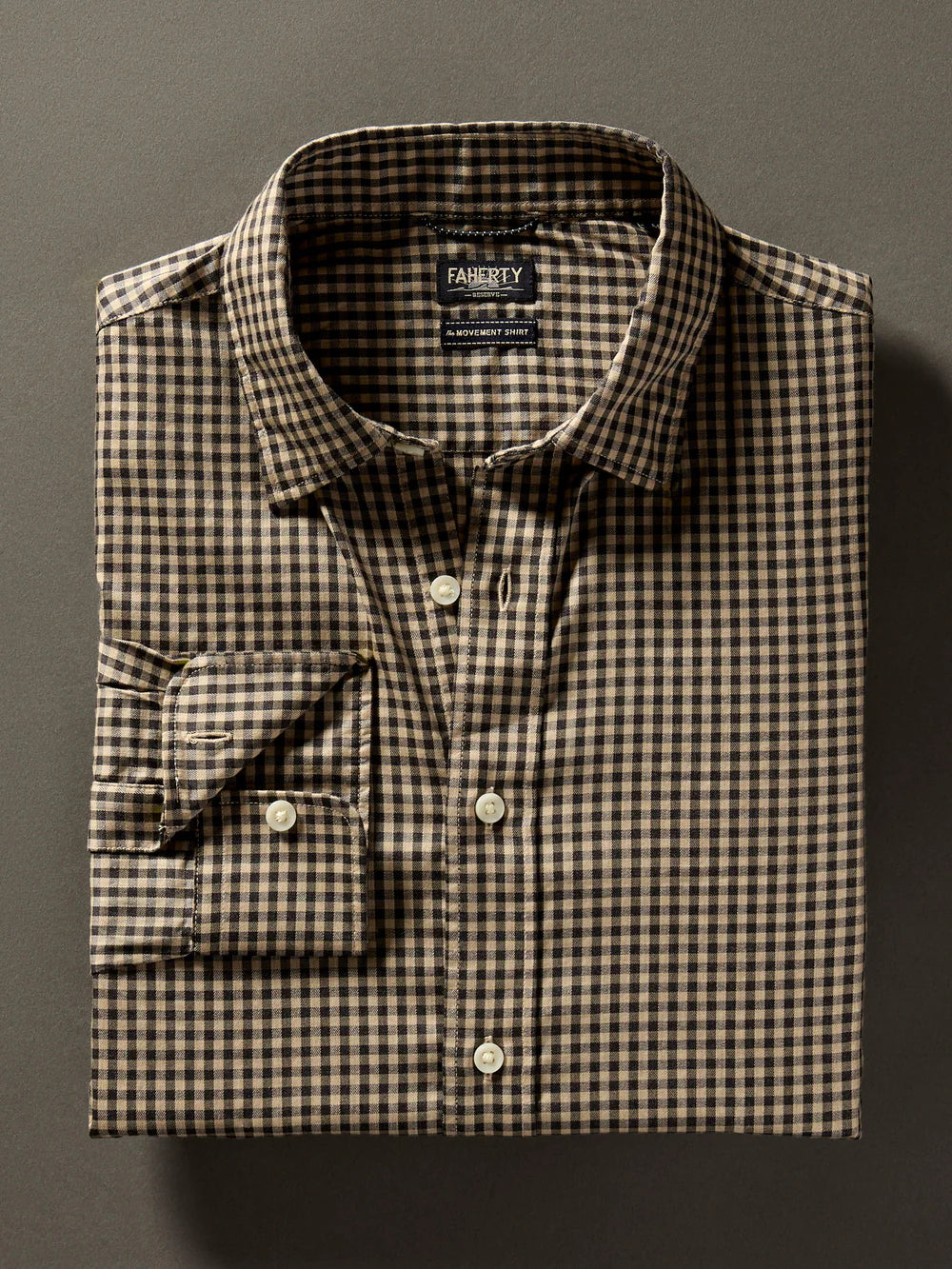 FAHERTY Long Sleeve Solid Movement Shirt for Men - Comfortable Casual Wear for Outdoor Activities and Travel