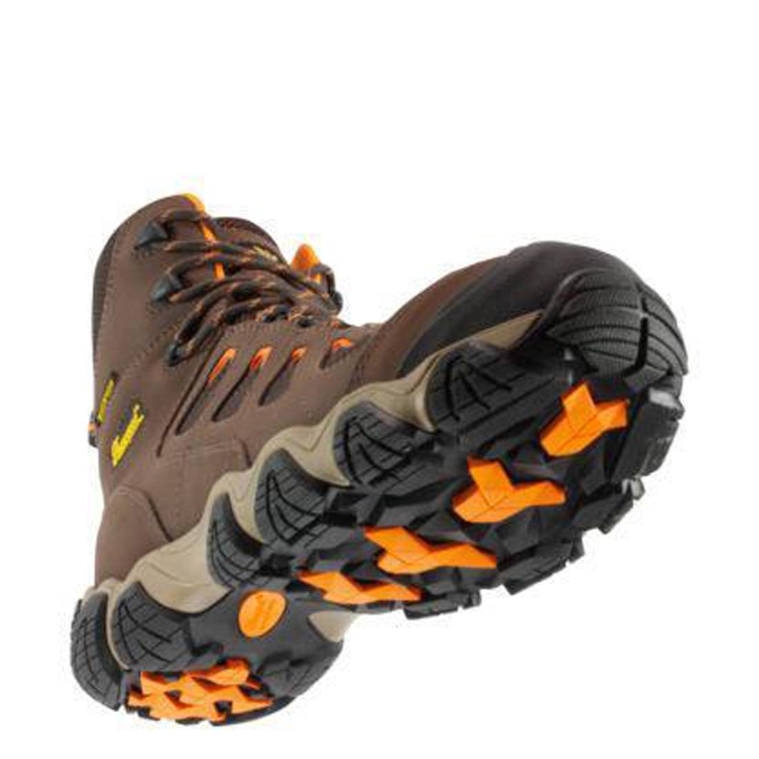 Crosstrex Series 6 Composite Toe Waterproof Hiking Boots for Men - Lightweight Safety Work Boots with Slip Resistant Outsole | Ideal for Construction, Outdoor Work & Hiking Adventures (Brown)