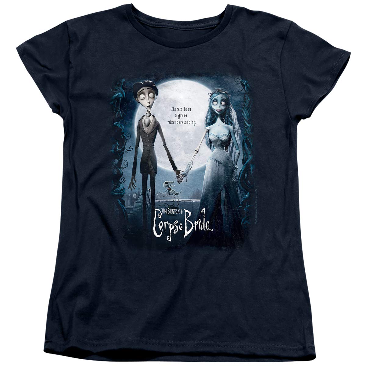 Corpse Bride Movie Poster Women's T-Shirt | Tim Burton Inspired Gothic Fashion | Casual Wear, Cosplay & Halloween Outfits