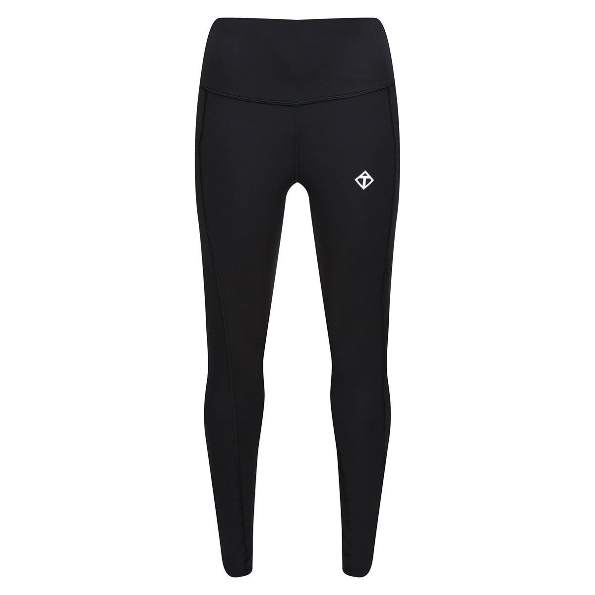 Black Diamond Luxe Leggings with Pockets - High Waist Yoga Pants for Women, Comfortable Workout Leggings for Running, Gym & Lounge