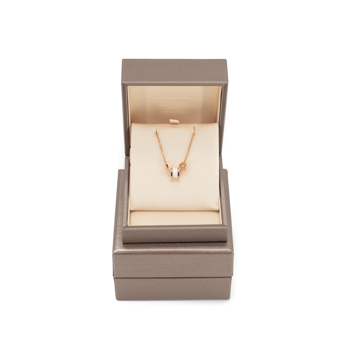 Bvlgari B.Zero1 Mini Pink Gold White Ceramic Bracelet for Women - Luxury Italian Jewelry Gift for Anniversary, Birthday & Special Occasions