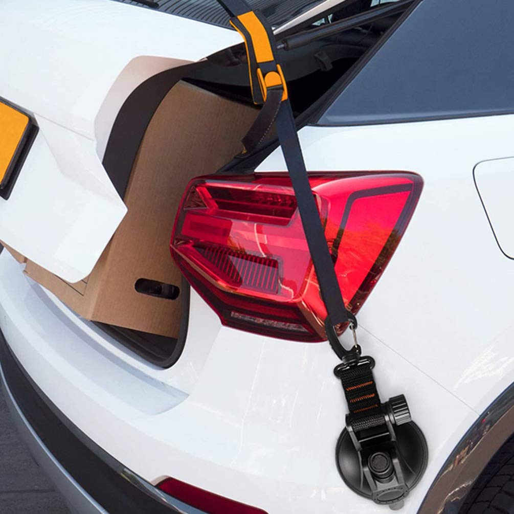 VICASKY 2 Pack Heavy Duty Suction Cup Hooks - Waterproof Sticky Hooks for Kayak, Paddle, Tarpaulin, Car Side Anchor & Travel Toiletries - No Drill ABS Plastic Outdoor Sports Accessories - Perfect for Camping, Boating, RV & Home Organization