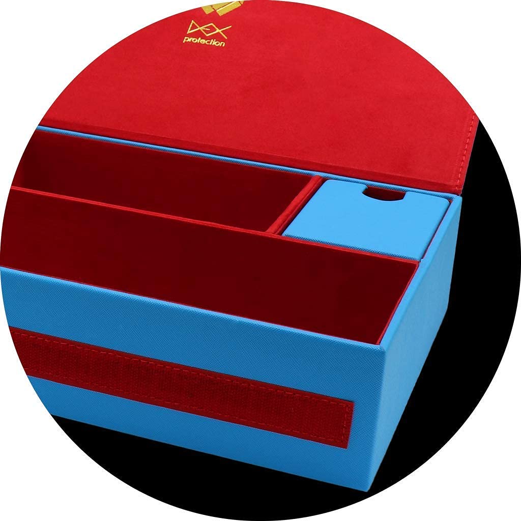 Dex Protection Supreme Game Chest - 1000+ Card Storage Box with Removable Compartments | Premium Deck Organizer for MTG, Pokemon & Yu-Gi-Oh Cards | Perfect for Gaming Tournaments & Collectors