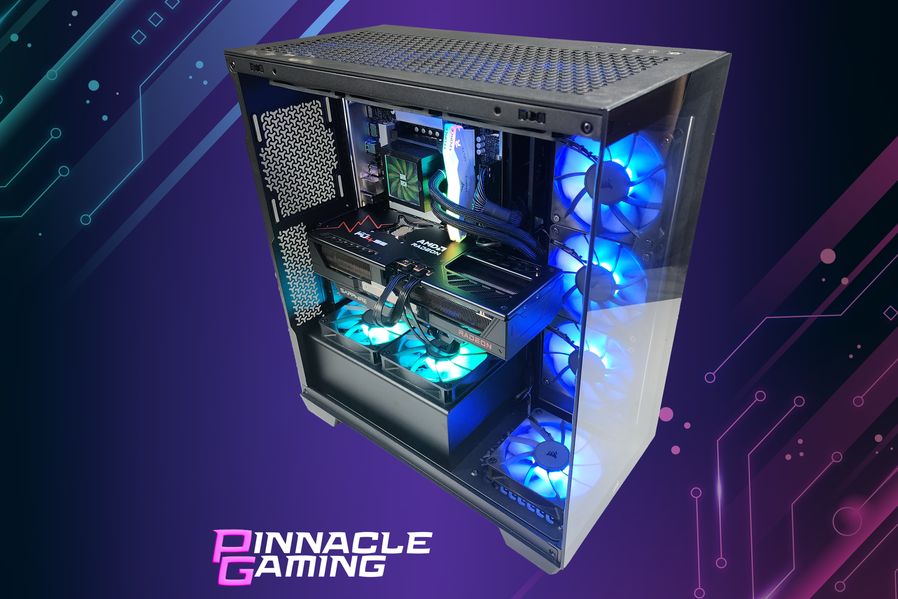 Custom Gaming Desktop PC - Corsair & Lian Li Case, Ultra 7 Processor, RTX 5070 GPU, 2TB SSD, 16GB DDR5 RAM, WiFi - Perfect for 4K Gaming, Streaming & VR