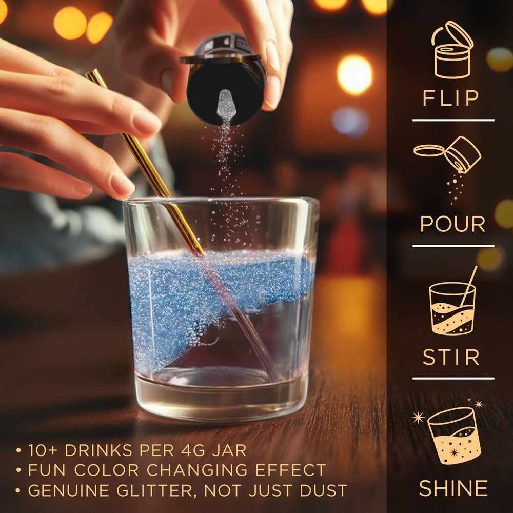 Blue Color Changing Brew Glitter® - Bulk Size (1 lb) for Slime, Resin, Soap & Bath Bombs - Non-Toxic & Vibrant DIY Craft Supplies