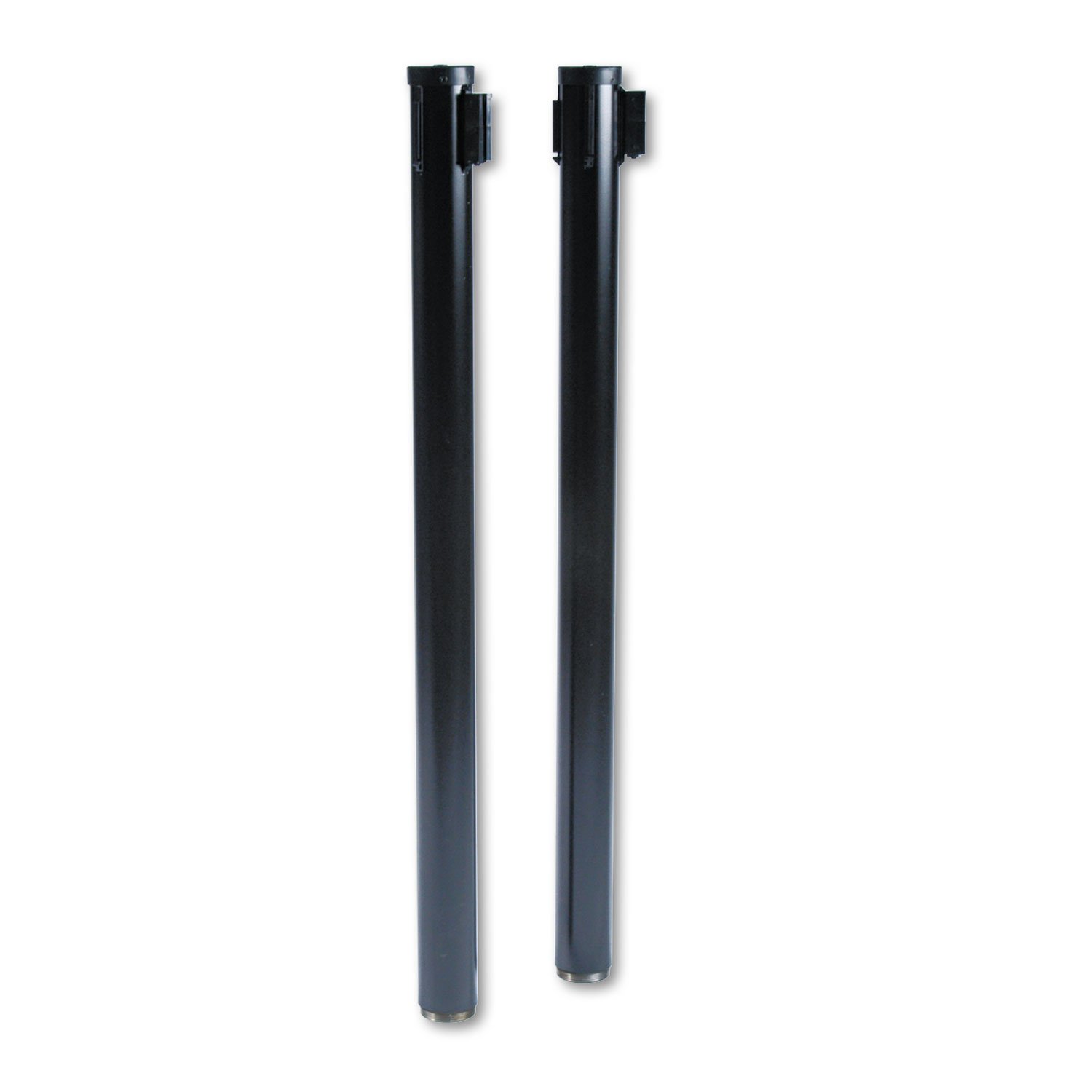 Tatco TCO11611 Adjusta-Tape Crowd Control Posts - 2 Pack, Retractable Belt Barrier for Event Queue Management, Safety Stanchions for Crowd Control in Stores, Airports, and Public Spaces