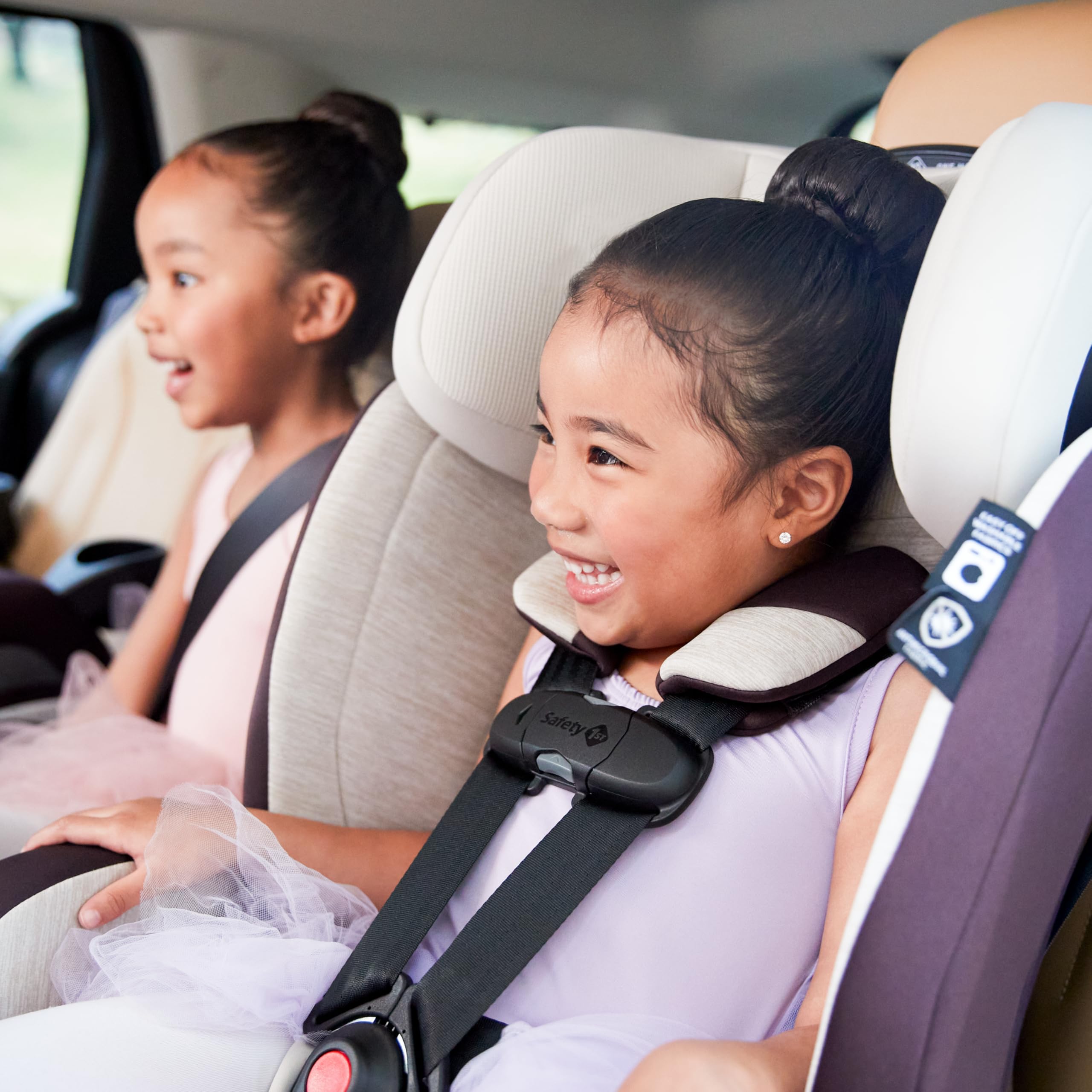 Safety 1st Everslim DLX Slim Convertible Car Seat - 4-in-1 Child Safety Car Seat for Babies 5-100 lbs | Rear & Forward Facing | Compact Design for Small Cars | Perfect for Travel & Daily Commute