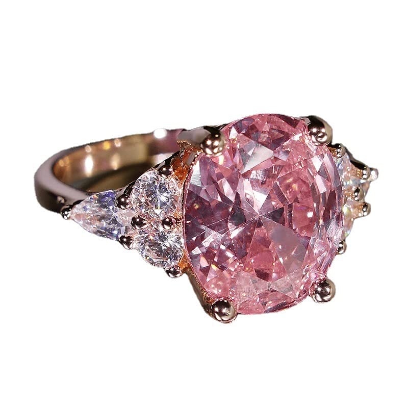 3.3CT Pink Sapphire Ring - Vintage Silver Wedding Jewelry for Birthstones & Anniversaries