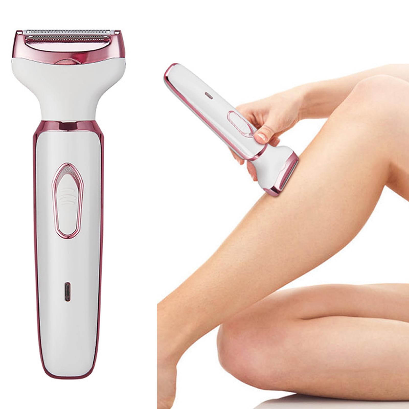 Best 4-in-1 Electric Razor for Women - Hair Trimmer for Face, Eyebrow, Beard, Arm, Leg & Armpit | Women's Body Shaver for Smooth Skin | Perfect for Travel, Gym & Home Use