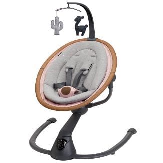 Maxi Cosi Cassia Swing - Baby Swing with Soothing Motion & Music, Adjustable Recline for Newborns & Infants | Perfect for Nursery, Playroom & Travel | Safe & Comfortable Baby Gear