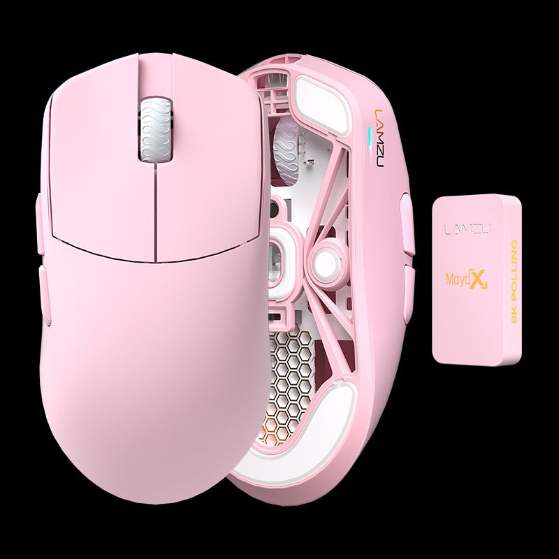 Lamzu Maya X Wireless Gaming Mouse - Lightweight, Ergonomic Design for PC & Mac - Perfect for FPS, MOBA, and Esports Gaming