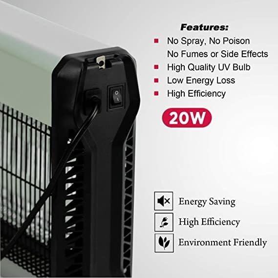 Hotline Plus Electric Mosquito Killer - Powerful UV Light Bug Zapper for Indoor & Outdoor Use - Silent & Safe Insect Trap Lamp for Home, Office, Garden, Patio - Perfect for Camping, Backyard Parties and Nighttime Protection