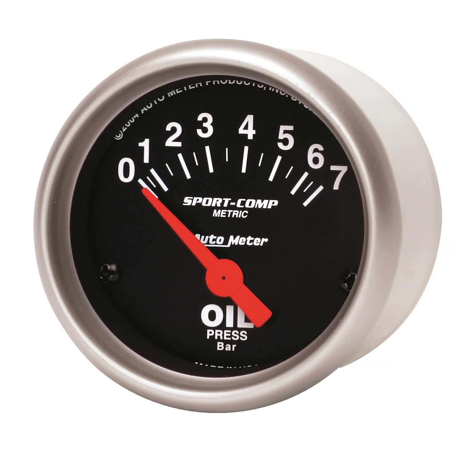 Auto Meter 3327-M Sport-Comp Electric Metric Oil Pressure Gauge - High Performance Oil Pressure Monitoring for Racing, Marine & Classic Cars