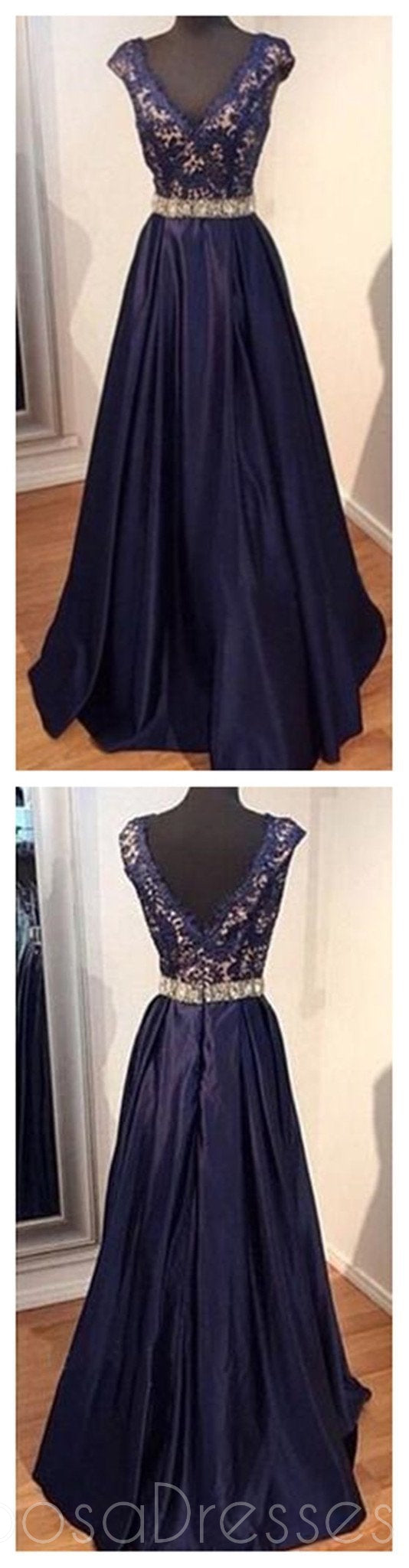 Elegant A-Line V-Neck Long Prom Dresses for Formal Evening Parties & Cocktail Events | PD0176 | Online Shopping for Homecoming, Graduation & Special Occasions