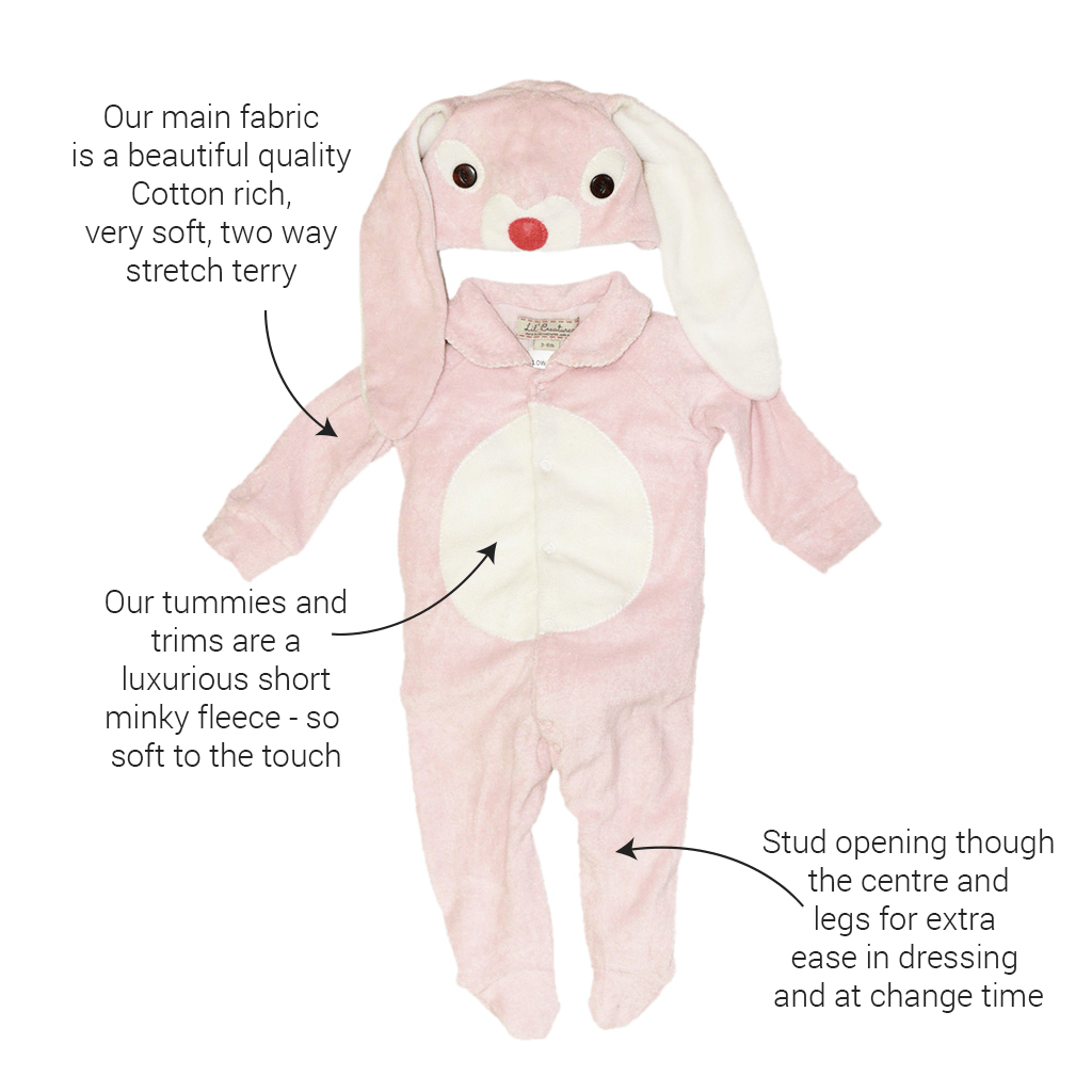 Adorable Pink Bunny Costume for Baby Girls & Boys - Soft & Comfortable Easter Bunny Outfit for Infants, Toddler Photo Shoots, Easter Celebrations & Holiday Parties