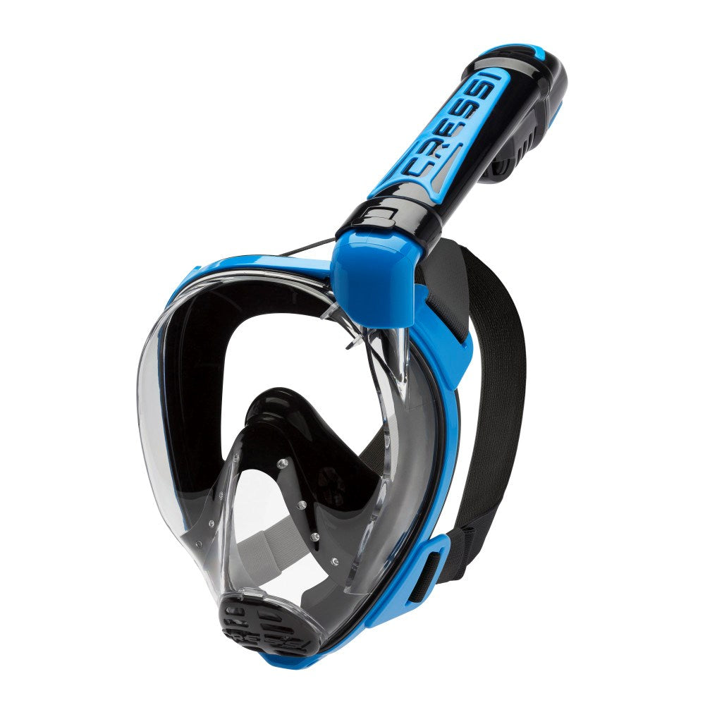 Cressi Duke Dry Full Face Snorkeling Mask - Anti-Fog, 180° Panoramic View for Scuba Diving & Snorkeling - Perfect for Underwater Exploration & Marine Life Observation