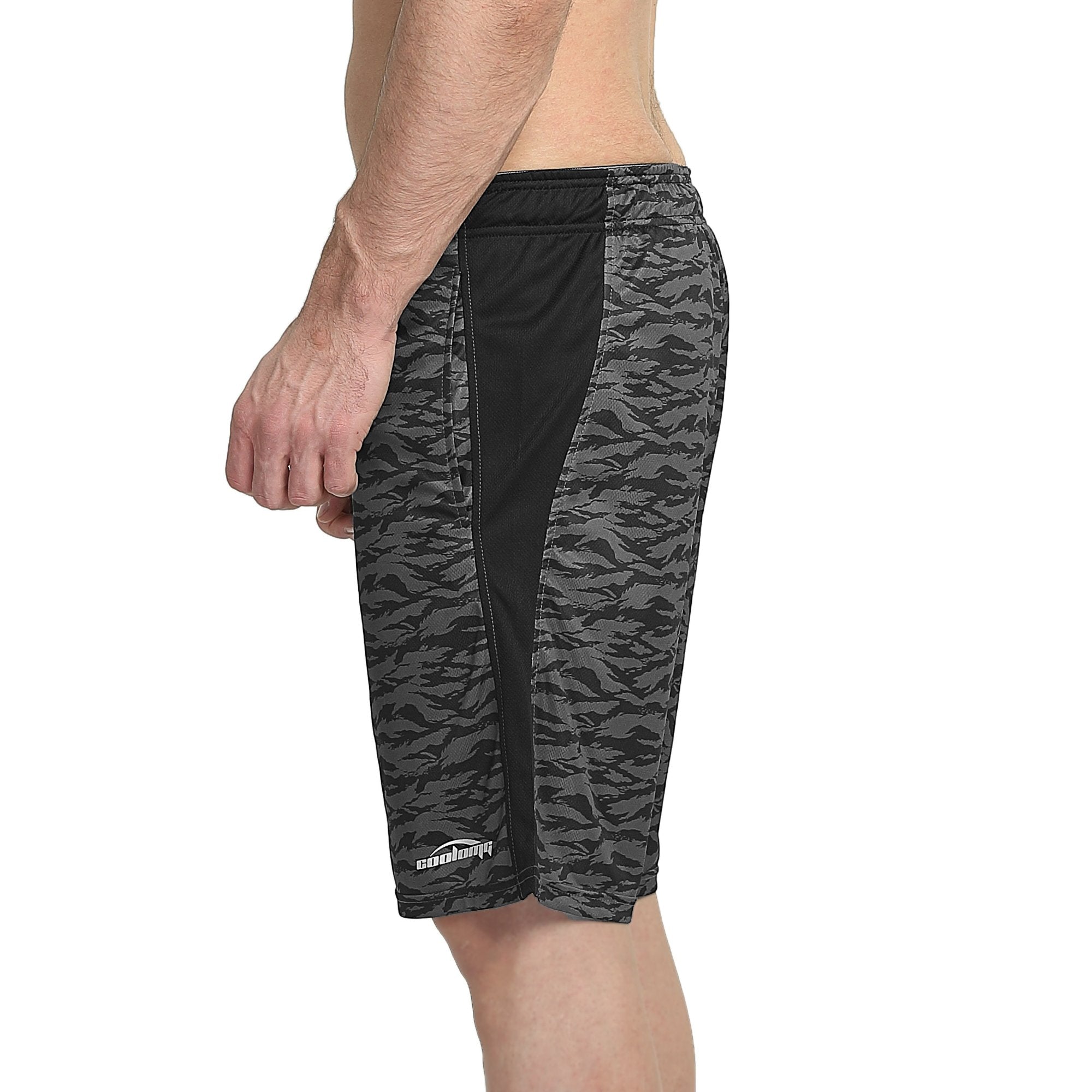 Men's Basketball Shorts - Breathable Gray Athletic Shorts for Running, Gym & Casual Wear | Comfortable & Lightweight for Sports & Everyday Use