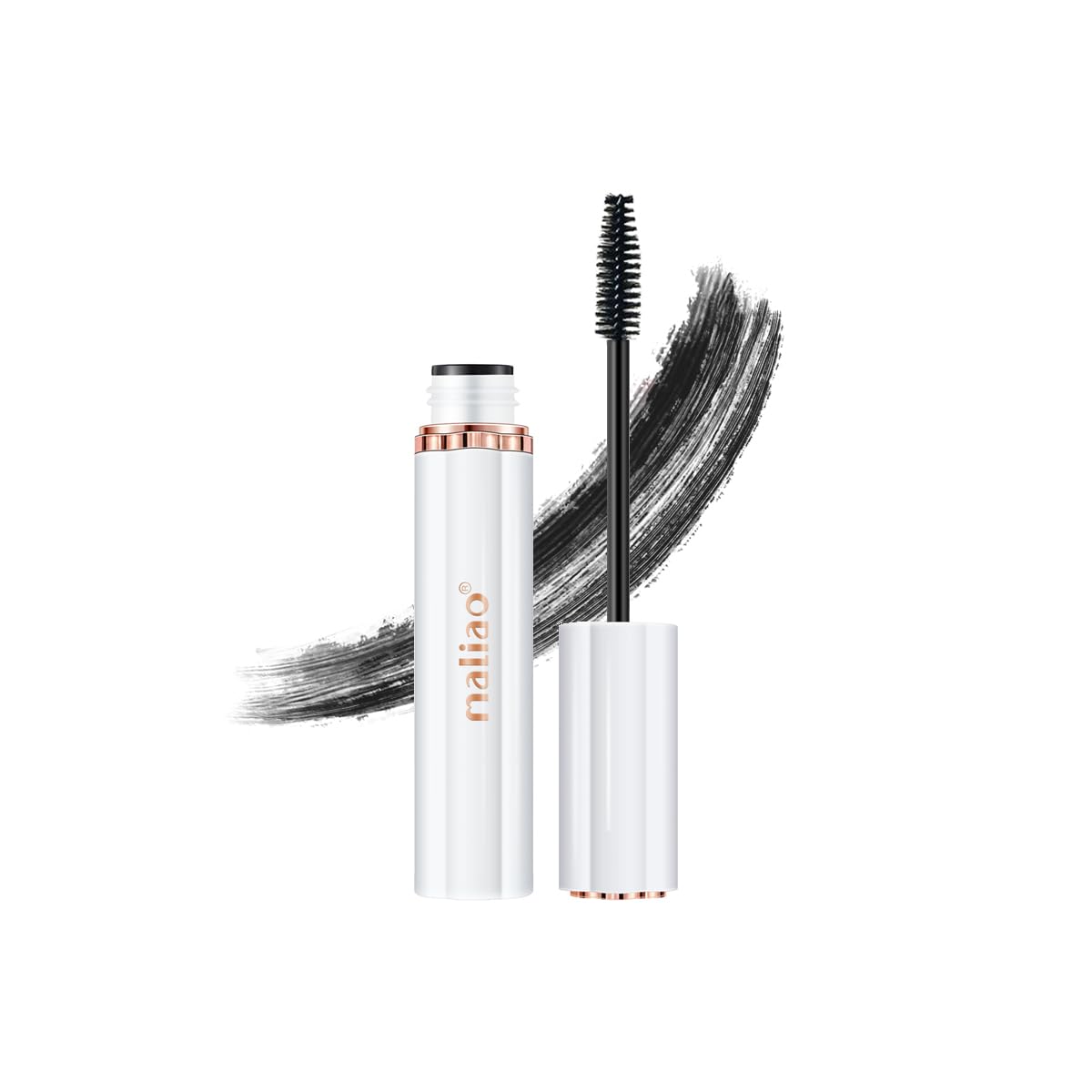 Maliao High Impact 24-Hour Waterproof Mascara - Volumizing & Lengthening for Dramatic Lashes | Perfect for Weddings, Swimming & All-Day Wear