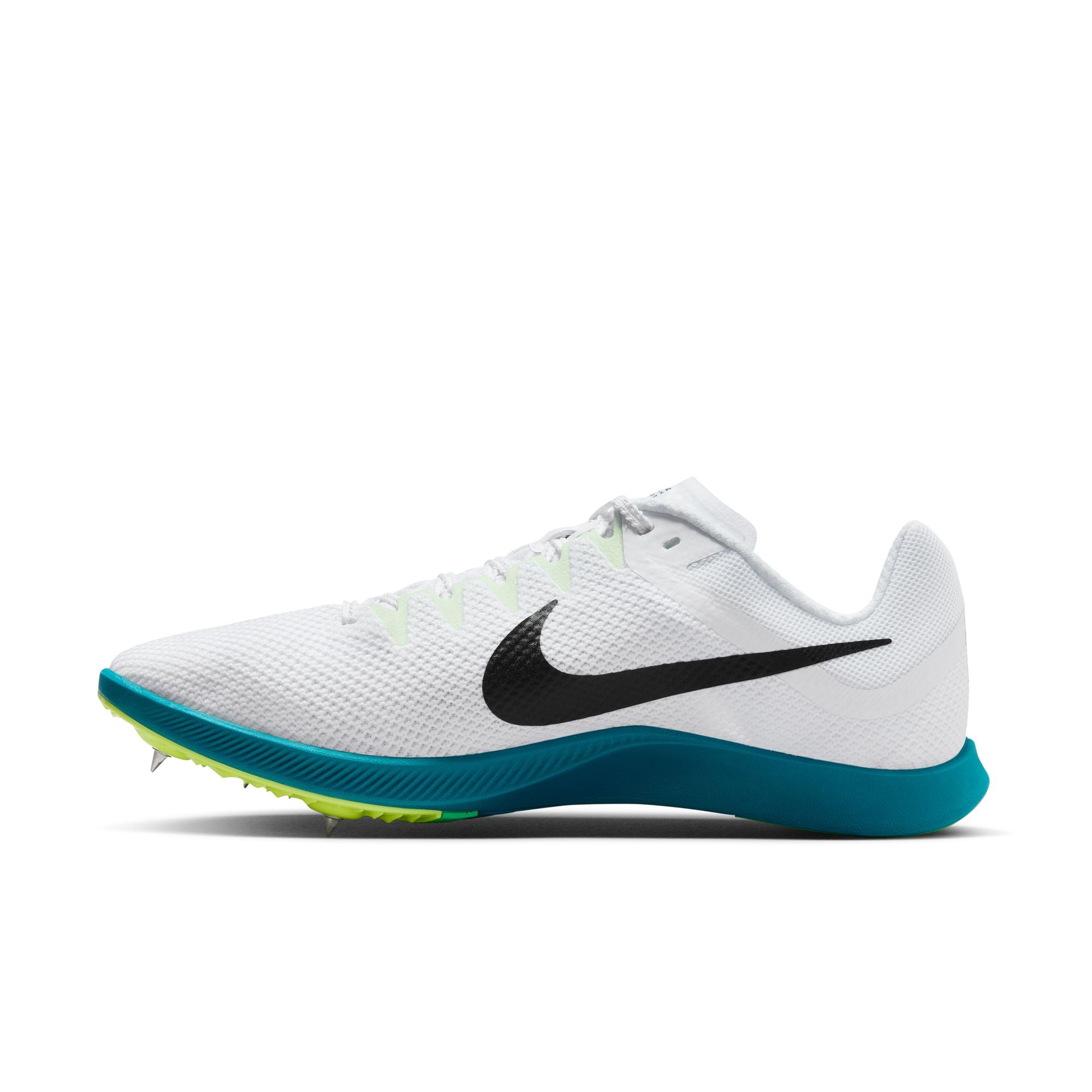 Unisex Nike Zoom Rival Distance Running Shoes - White/Black/Bright Spruce/Vapor Green - Perfect for Track, Cross Country & Road Running
