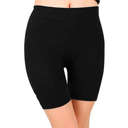 XIAOBU Women's High Waist Compression Bike Shorts - Workout, Yoga & Running Shorts - Solid Color Slim Fit Athletic Pants for Cycling, Gym & Lounge Wear