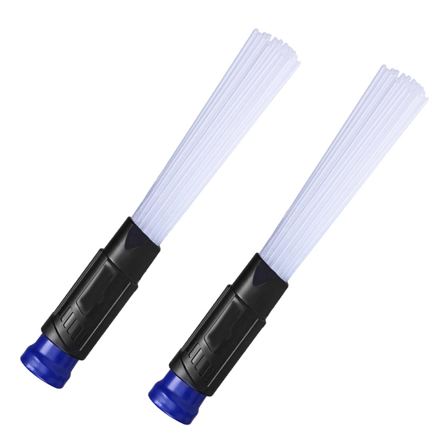 WuYan 2-Pack Universal Vacuum Cleaner Attachments - Multi-Function Dust Brush & Crevice Tool for Pet Hair, Car, Home Cleaning - Portable Vacuum Accessories for Hard Floors, Carpets & Upholstery