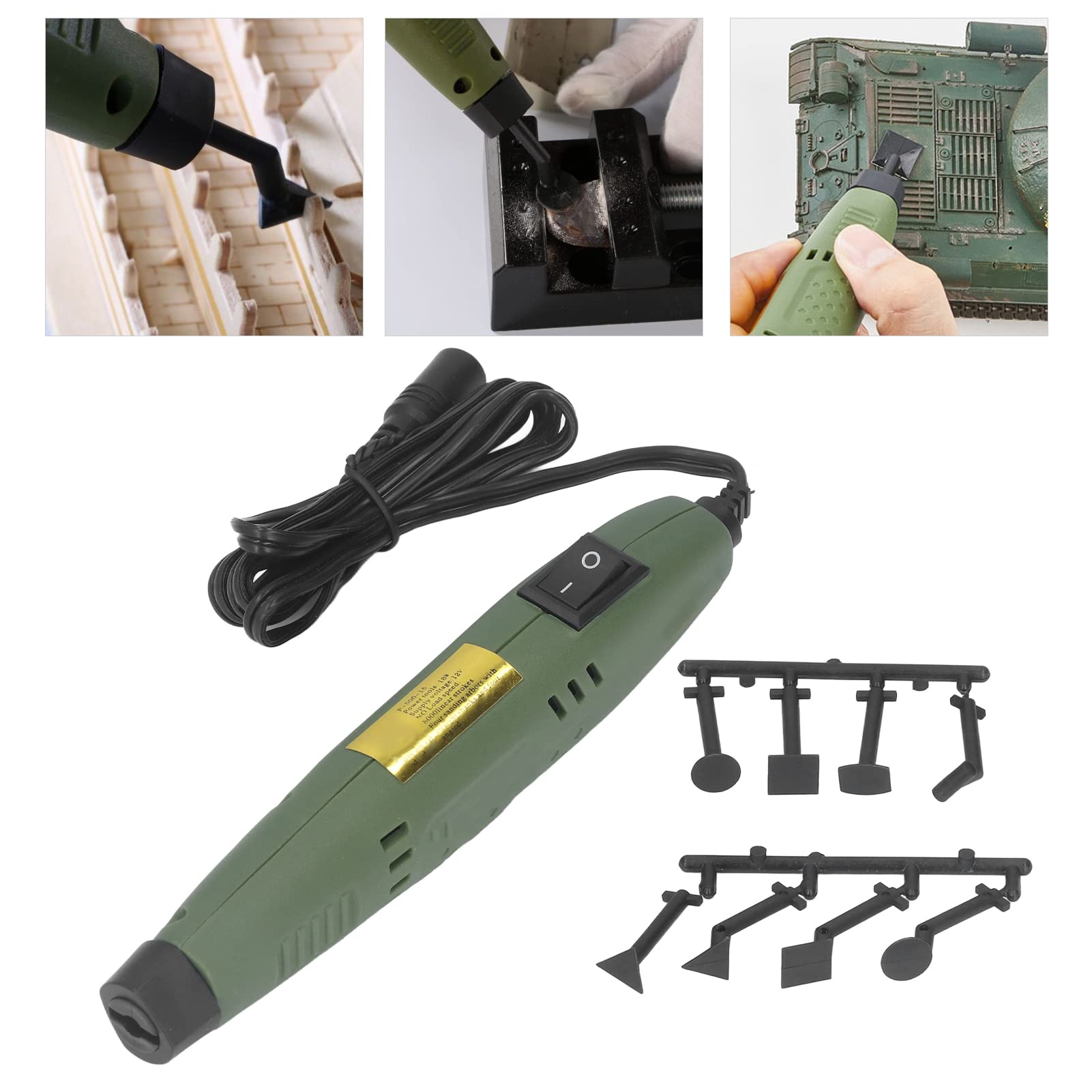 Mini Electric Pen Sander - 15W Rotary Tool for Woodworking, Metal Polishing & Engraving | DIY Craft, Jewelry Making & Small Project Sanding | Compact Power Sander with 500-15000 RPM Variable Speed