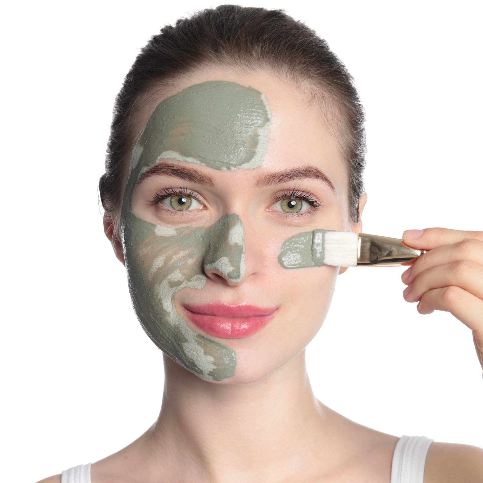 Organic Moroccan Rhassoul Clay Mask with Lavender - 8 Oz Anti-Aging Face & Body Mud Mask for Dry, Oily Skin, Acne, Eczema & Psoriasis - Perfect for Spa Days & Skin Detox