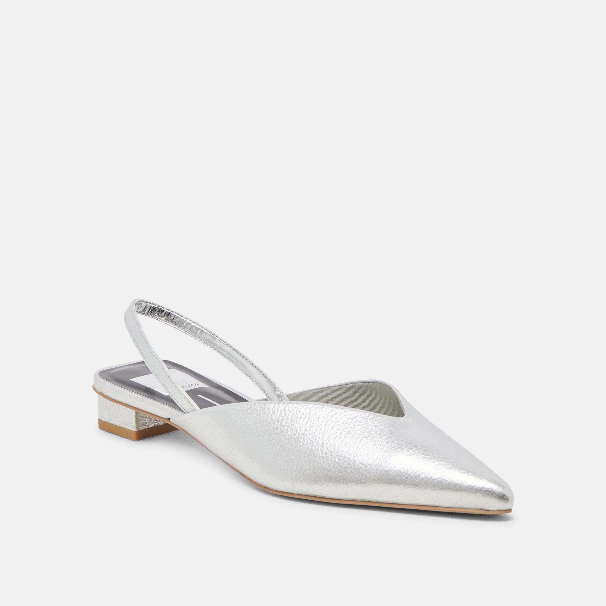 BYANCA Women's Distressed Leather Flats in Silver - Comfortable & Stylish Casual Shoes for Work, Travel & Everyday Wear