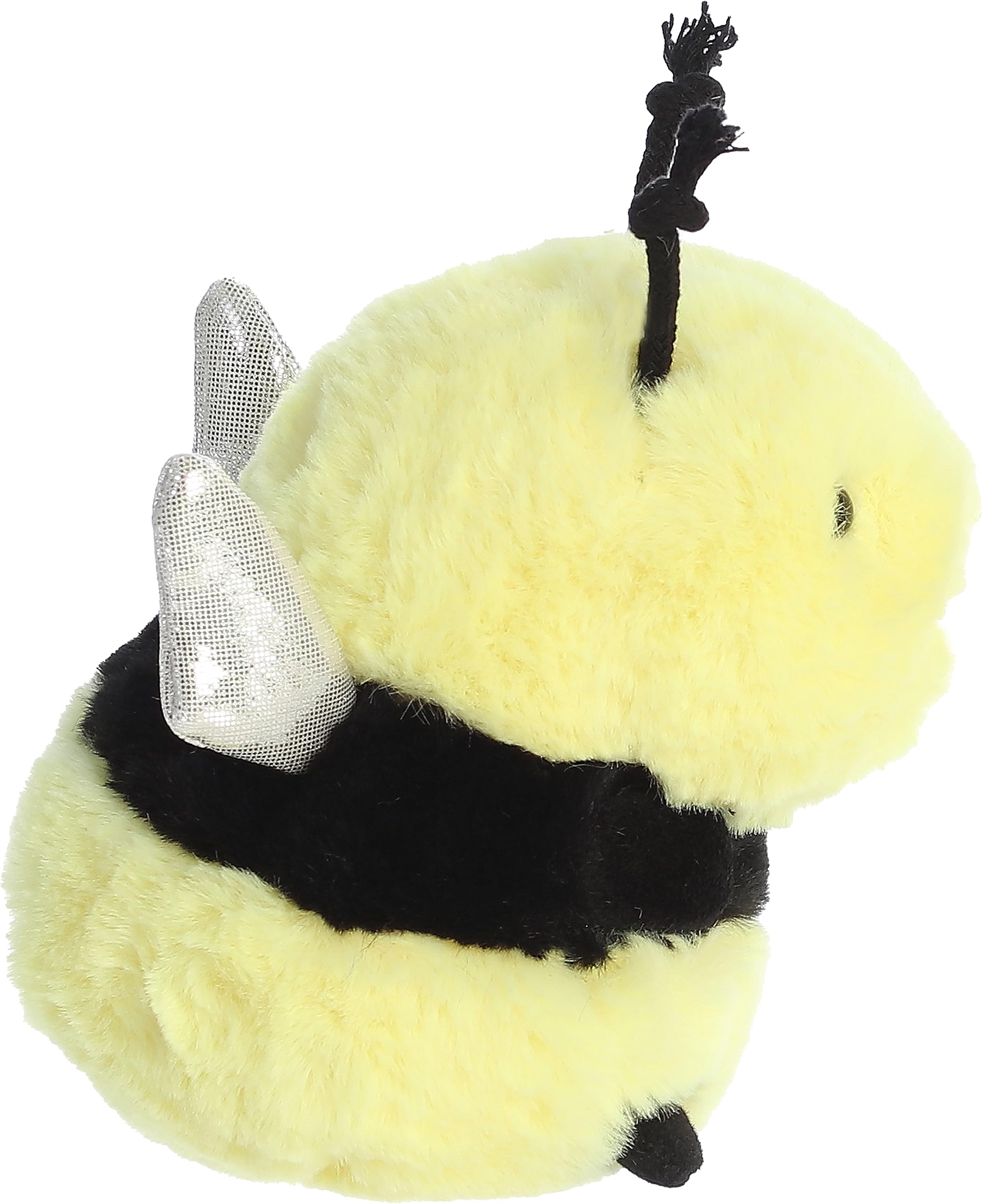 Aurora Round Rolly Pet Bee Happy Stuffed Animal - Cute Plush Toy for Kids & Adults - Soft Yellow 5
