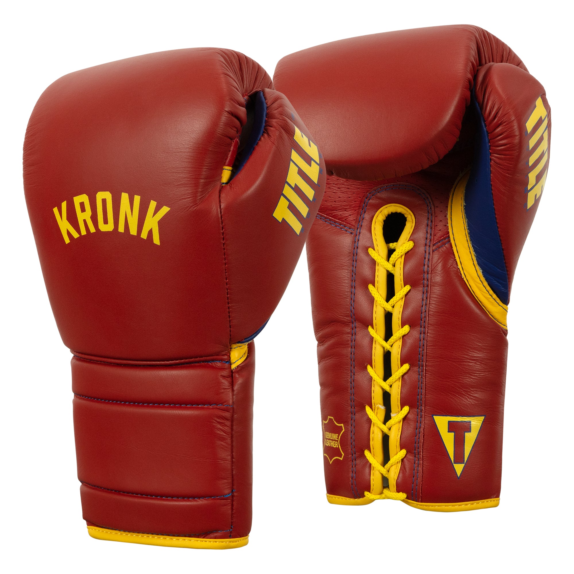 KRONK Boxing Gloves for Training - Premium Lace-Up Boxing Gloves for Men & Women - Perfect for Sparring, Heavy Bag Workouts, and Boxing Gym Training