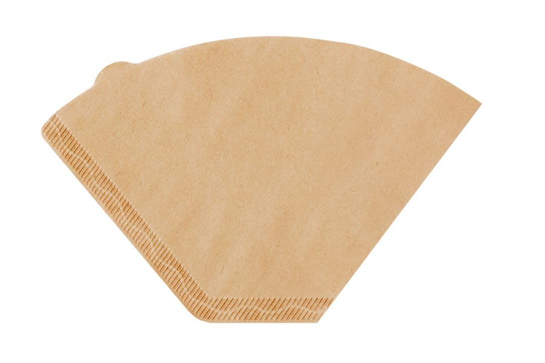 Unbleached Natural Cone-Shaped Coffee Filter Paper by Konos - Emma Series for American Coffee, 100-Pack (Makes Up to 2 Cups) | Perfect for Home Brewing, Office Use & Camping Trips