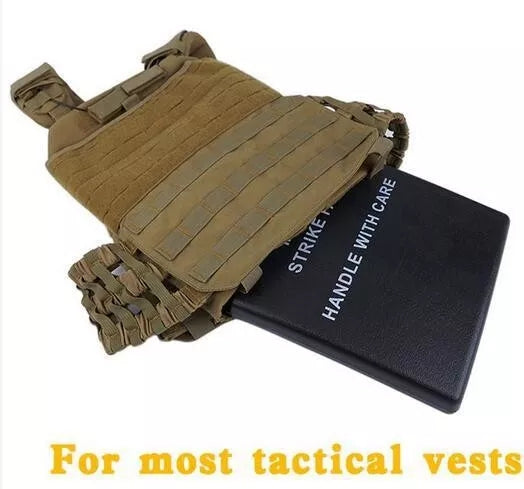 WST Tactical Vest Baffle Plate - Military Grade Body Armor Insert for Tactical Vests - Perfect for Airsoft, Paintball & Outdoor Activities