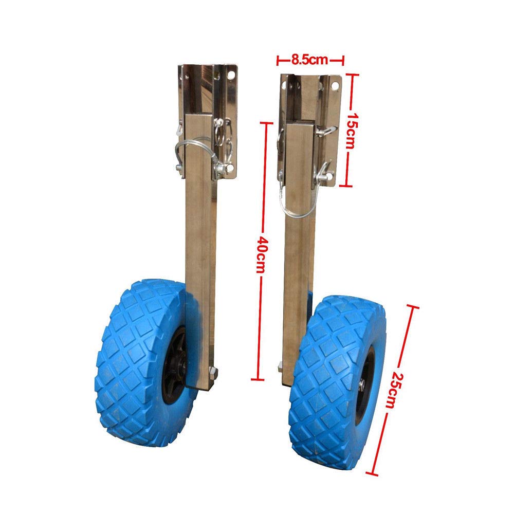 Stainless Steel Boat Transom Launching Wheel Dolly for Inflatable Boats, Dinghies & Yachts - 10