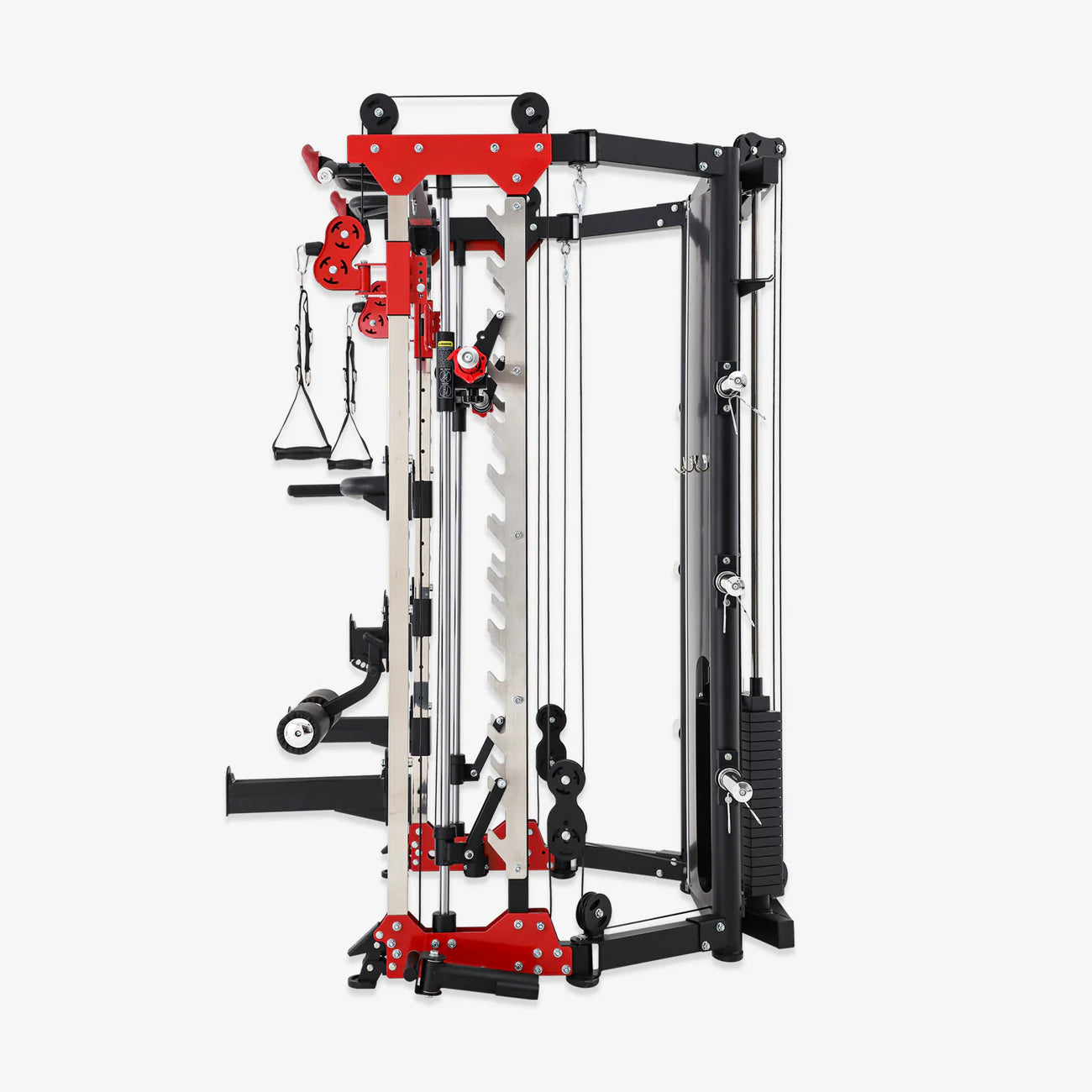 Atlas Strength AL-3107 Light Commercial Folding Smith Machine - Heavy Duty Home & Gym Strength Training Equipment for Weightlifting & Fitness Workouts