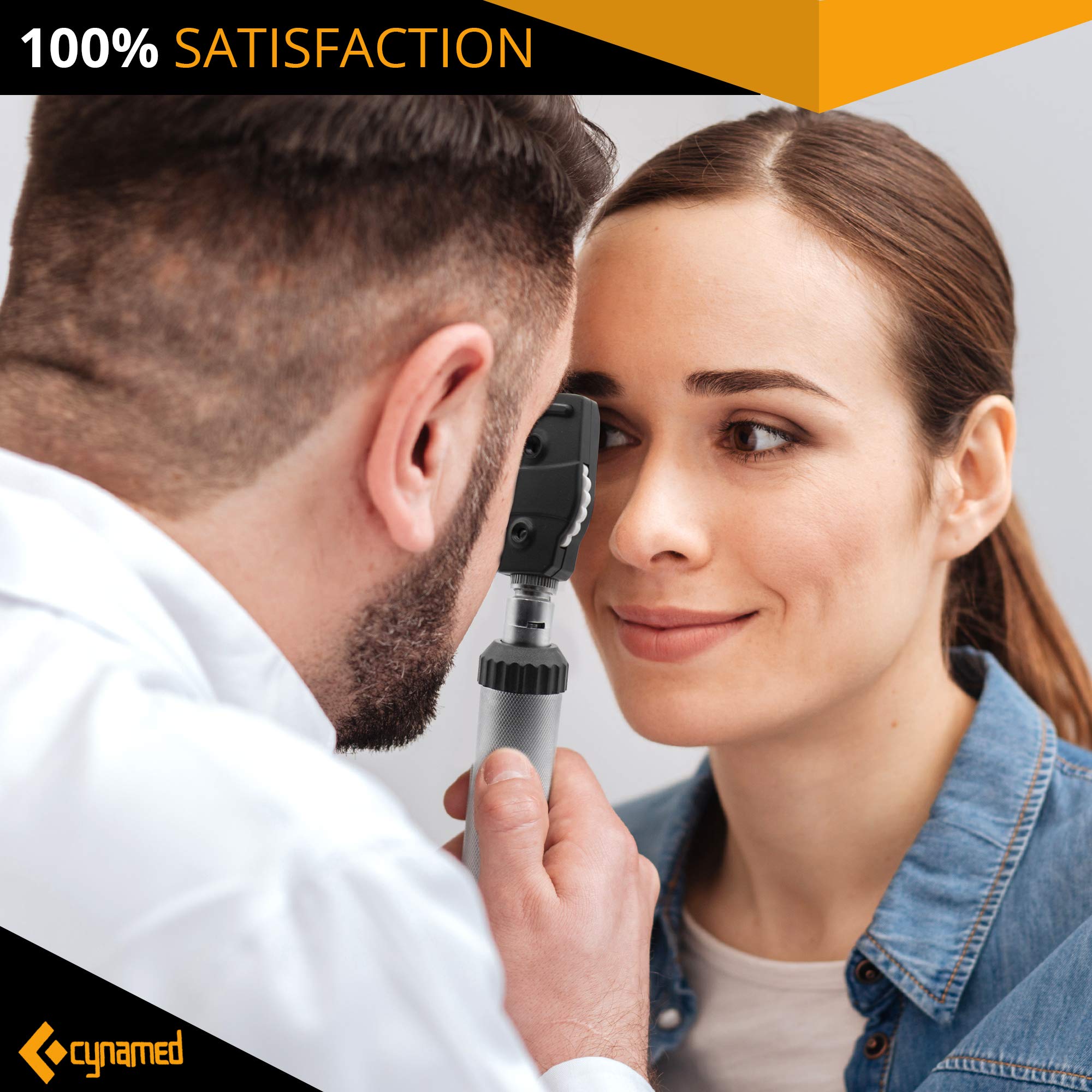 Cynamed Professional Otoscope Set - Multi-Function Ear, Nose & Eye Exam Kit for Doctors, Nurses & Home Use | Perfect for Earwax Removal, ENT Exams & Pediatric Checkups