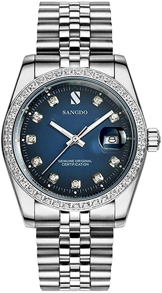 Luxury Men's Automatic Watch - Self-Winding Stainless Steel Water Resistant Wristwatch with Date Window (Gold) | Perfect for Business, Outdoor Activities & Gifts for Men