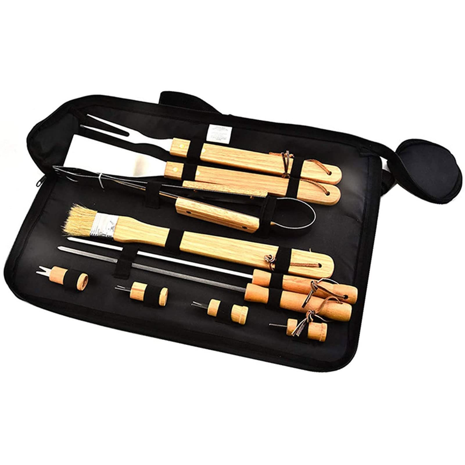 Odekai 10Pcs Stainless Steel BBQ Grill Tools Set - Complete Barbecue Accessories Kit with Storage Bag for Men & Women | Perfect for Outdoor Grilling, Backyard BBQs, Camping & Indoor Cooking