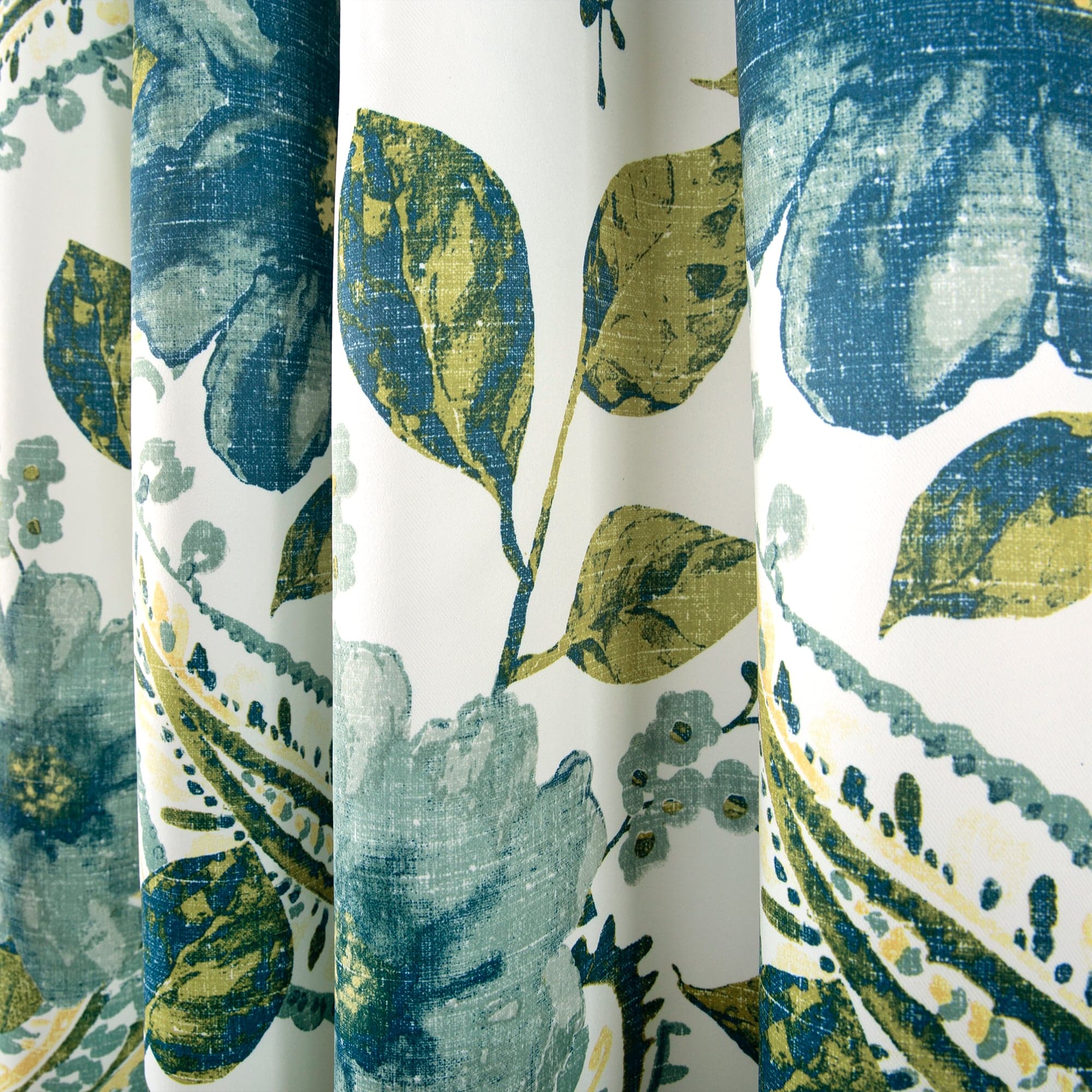 Floral Paisley Light Filtering Window Curtains Set - Elegant Sheer Drapes for Living Room, Bedroom & Nursery - Soft Light Diffusion & Privacy Protection