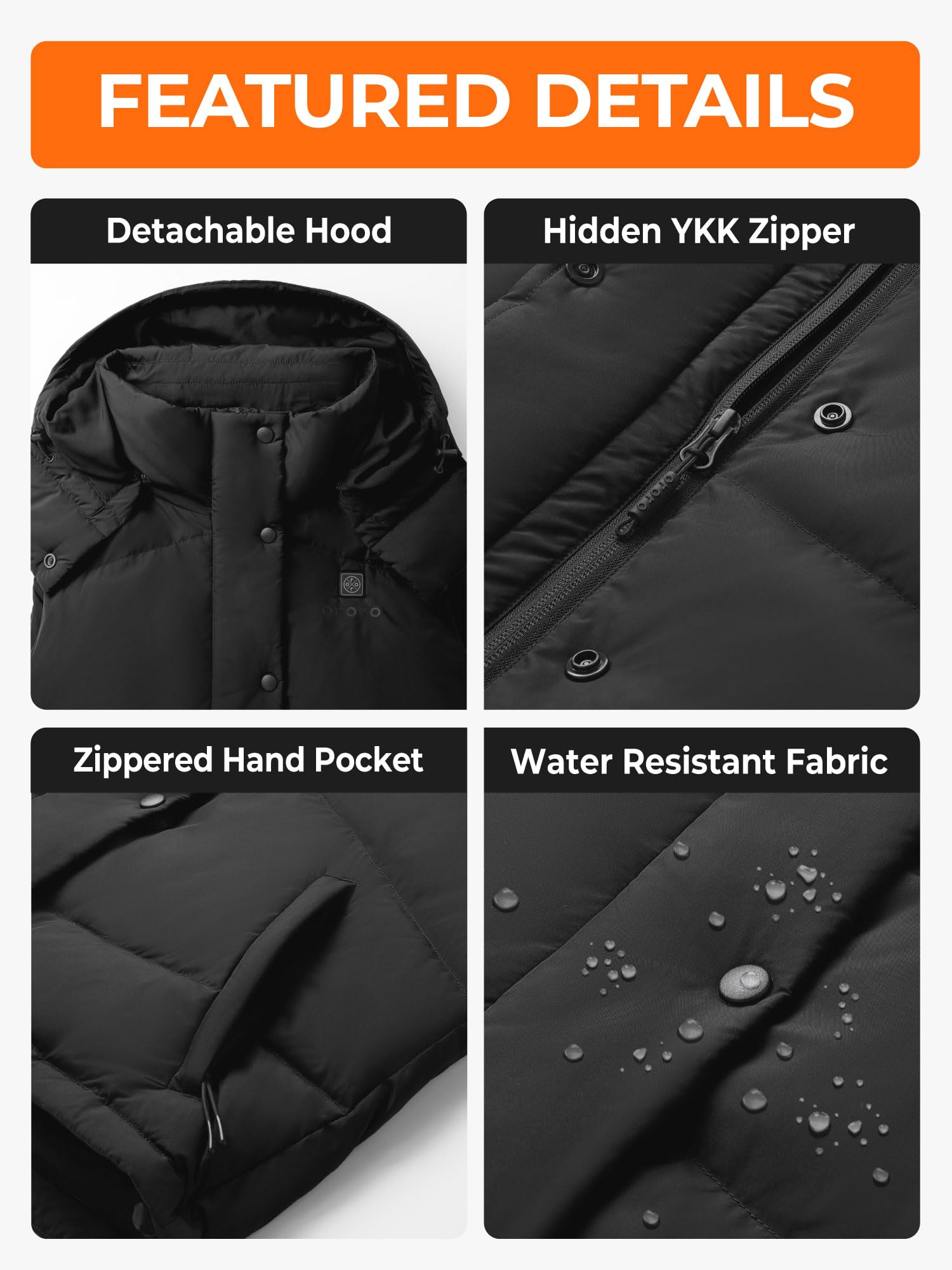 ORORO Women's Heated Puffer Vest with Rechargeable Battery - Lightweight Down Cropped Jacket for Winter Warmth | Perfect for Outdoor Activities, Commuting & Cold Weather Fashion