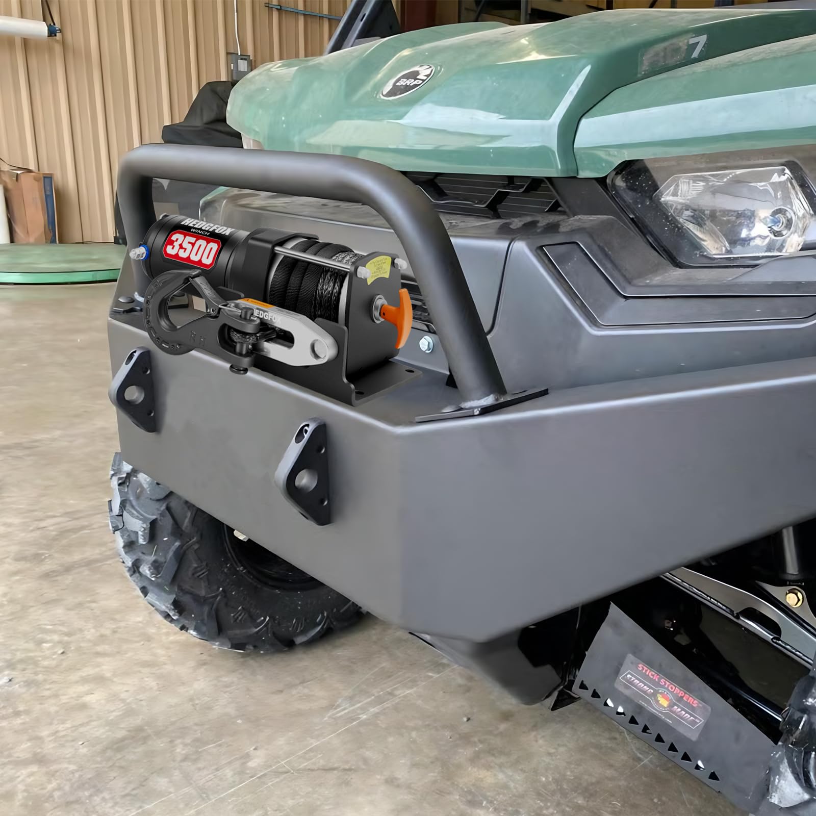 3500lb Electric Winch Kit with Synthetic Rope - Waterproof IP65, Wireless Remote & Mini Rocker Switch - Heavy Duty for ATV, UTV, Trailer Towing, Off-Road Recovery, Boat & Marine Use - Perfect for Outdoor Adventures, Vehicle Recovery & Water Activities