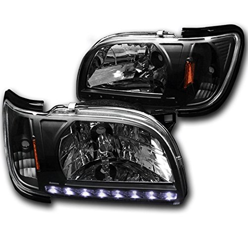 Black housing with clear lens