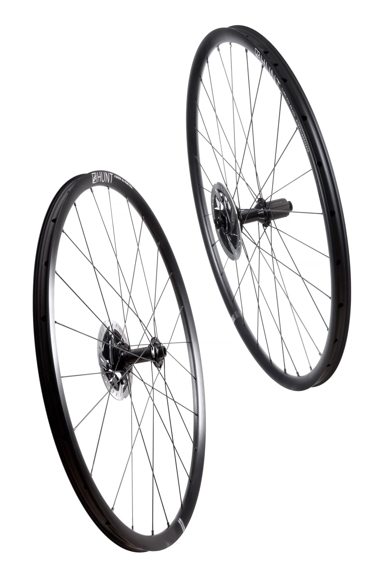 HUNT 4 Season All-Road Disc Wheelset - Lightweight Carbon Wheels for Gravel & Road Biking - Perfect for All-Weather Cycling Adventures