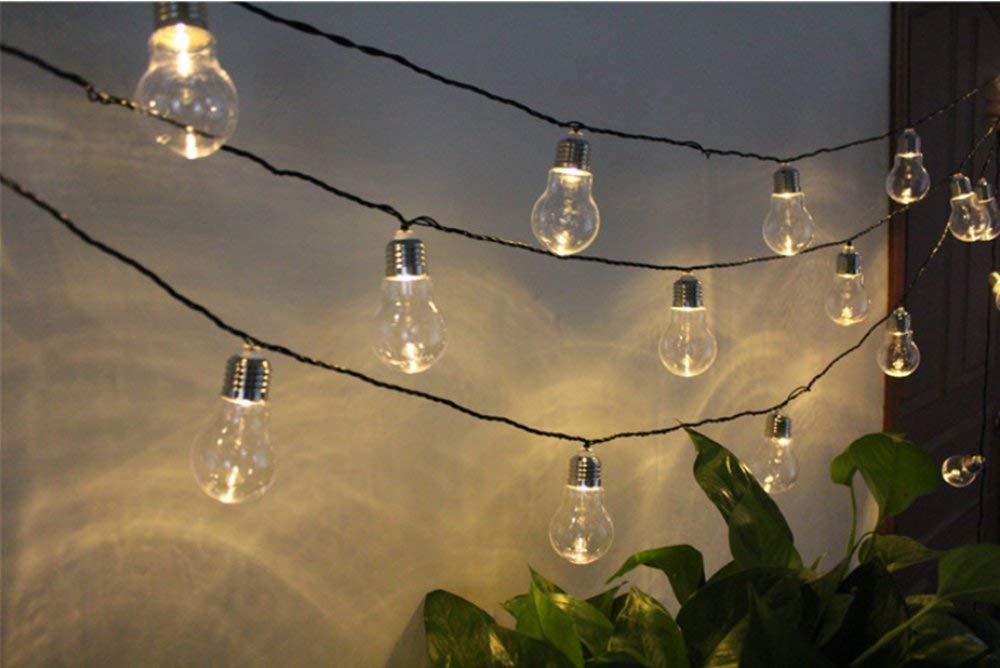 10 LED Solar Globe String Lights - 4M Waterproof Outdoor Solar Lights with 2 Lighting Modes (Warm White) for Garden, Patio, Christmas & Holiday Decorations - Perfect for Backyard Parties, Wedding Decor & Landscape Lighting