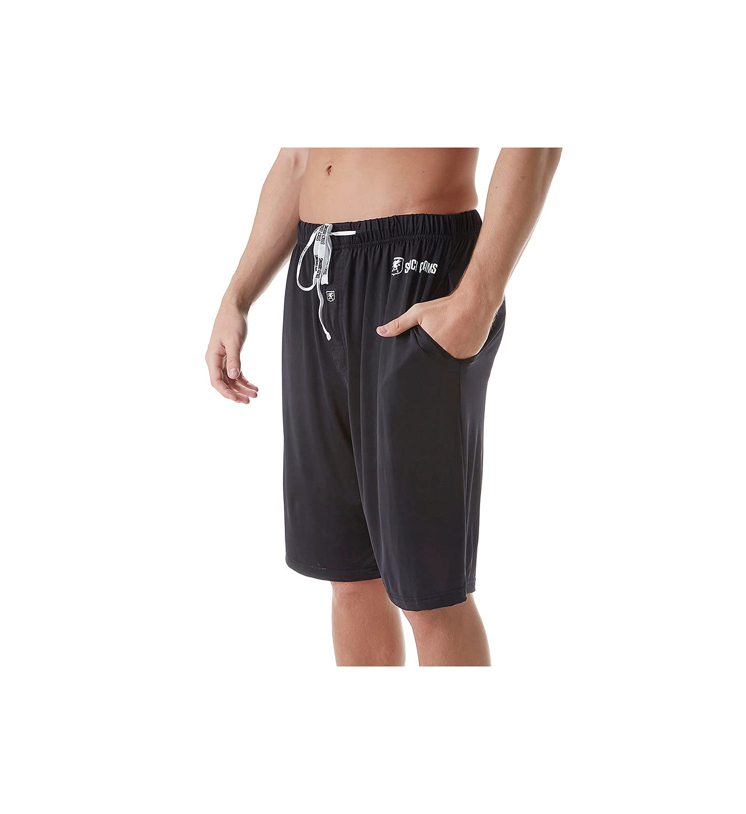 STACY ADAMS Men's Knit Sleep Shorts - Comfortable Cotton Lounge Pajama Shorts for Nightwear & Relaxation at Home