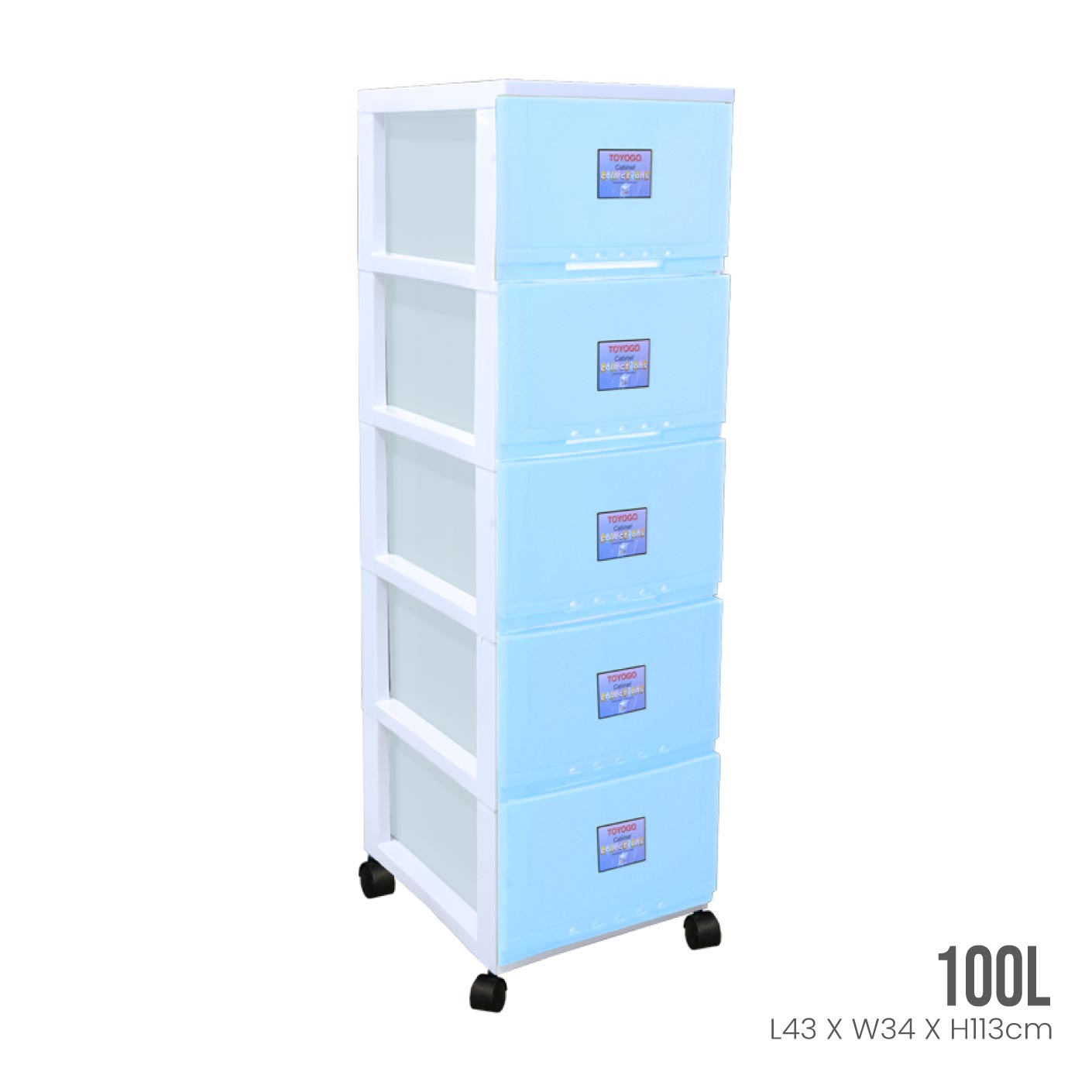 5-Tier Classic Rolling Storage Cabinet with Wheels - Sturdy Metal Shelving Unit for Home, Office, Garage Organization (607 5) - Perfect for Storing Books, Tools, Pantry Items & More