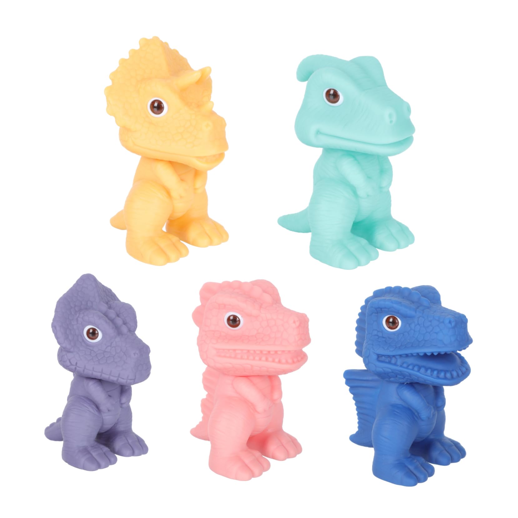 Cartoon Dinosaur Bath Toys - 12-Pack Floating Vinyl Water Toys for Kids, Fun Bathtub & Pool Playtime - Perfect for Toddlers, Baby Shower Gifts & Summer Splash Parties
