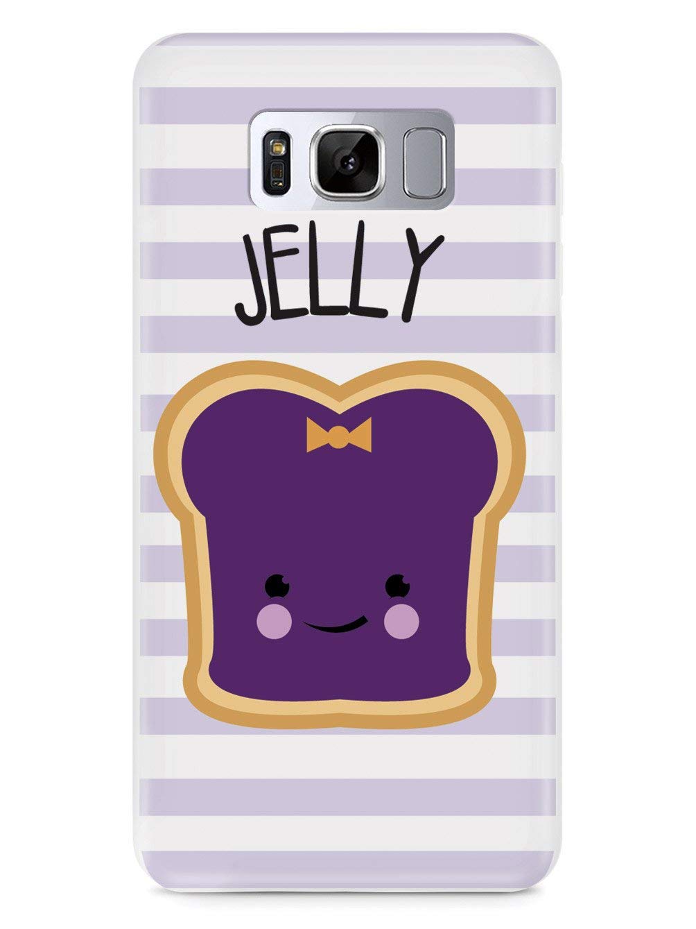 3D Textured Protective Phone Case for Samsung Galaxy S8 - Inspired Peanut Butter & Jelly Design - Shockproof & Anti-Slip Cover - Perfect for Everyday Use, Work & Outdoor Activities